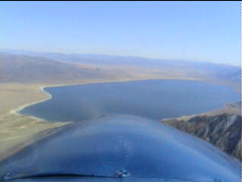 Flying over Walker Lake